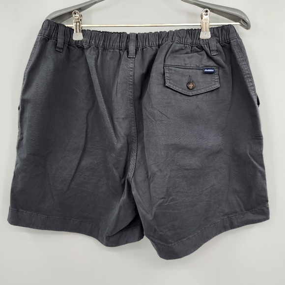 Chubbies Chino Shorts Elastic Waist Button Mens Size Large Gray 5" Inseam - Picture 2 of 4